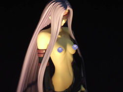 Rule 34 | 00s, 1girl, akibablog, breasts, censored, censored nipples, fate/stay night, fate (series), female focus, figure, ghost in the shell, laughing man (gits), medium breasts, medusa (fate), medusa (rider) (fate), novelty censor, photo (medium), solo, topless frame, upper body