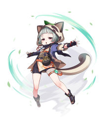 Rule 34 | 1girl, absurdres, animal ears, animal hood, bike shorts, black footwear, black gloves, black scarf, black shorts, blunt bangs, commentary request, fake animal ears, fake tail, fingerless gloves, genshin impact, gloves, gluteal fold, highres, hood, japanese clothes, kanoko y, kimono, leaf, leaf on head, legs, legs apart, open mouth, outstretched arms, pouch, purple kimono, raccoon ears, raccoon tail, red eyes, sayu (genshin impact), scarf, shoes, short hair, short kimono, short shorts, short sleeves, shorts, shuriken, silver hair, solo, tail, thigh strap, thighs, toeless footwear, weapon, yellow kimono