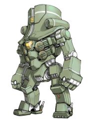 Rule 34 | cherno alpha, clenched hands, full body, green theme, jaeger (pacific rim), legendary pictures, making-of available, mecha, no humans, pacific rim, pan pacific defense corps, robot, roll of nickels (pacific rim), science fiction, simple background, solo, tsuda nanafushi, white background