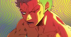 Rule 34 | bored artist, highres, male focus, one piece, one piece film: red, one piece treasure cruise, roronoa zoro, scar, straw hat pirates, tagme