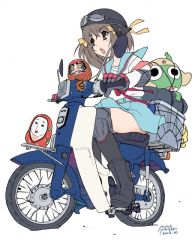 Rule 34 | biker, daruma doll, helmet, keroro, keroro gunsou, school uniform, short hair, suzumiya haruhi, suzumiya haruhi no yuuutsu, yoshizaki mine