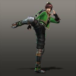 Rule 34 | 1boy, alternate costume, guan suo, kicking, shin sangoku musou