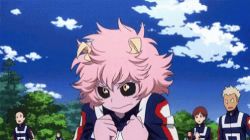 Rule 34 | animated, animated gif, ashido mina, boku no hero academia, colored skin, lowres, pink hair, pink skin