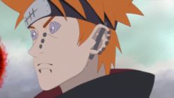 Rule 34 | 1boy, animated, animated gif, clenched hand, face punch, in the face, lowres, male focus, naruto (series), naruto shippuuden, orange hair, pain (naruto), punching, quality, rinnegan, screencap, solo, what