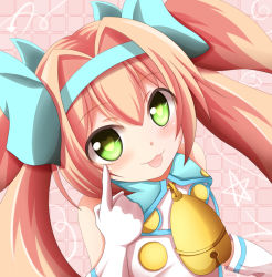 Rule 34 | 1girl, :p, akanbe, arc system works, bad id, bad pixiv id, bell, blazblue, blazblue: continuum shift, blonde hair, blush, bow, eyelid pull, gloves, green eyes, hair bow, hairband, heart, heart-shaped pupils, kuroganeruto, long hair, low-tied long hair, platinum the trinity, quad tails, ribbon, skirt, smile, solo, symbol-shaped pupils, tongue, tongue out, twintails, two side up, very long hair