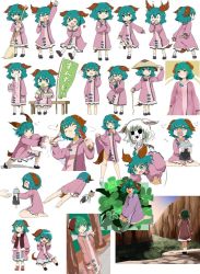 Rule 34 | 1girl, animal ears, back, bad id, bad twitter id, barefoot, blush, broom, character doll, character sheet, chibi, closed eyes, clothes lift, clover, crying, doroame (ameyu), dress, dress lift, eating, fighting stance, four-leaf clover, green eyes, green hair, heart, kasodani kyouko, long sleeves, looking at viewer, looking back, lying, multiple persona, nazrin, on stomach, one eye closed, open mouth, pink dress, scared, scarf, short hair, simple background, sitting, smile, socks, tail, tears, touhou, white background, white legwear