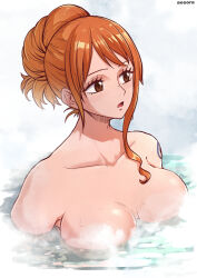 Rule 34 | 1girl, breasts, highres, large breasts, nami (one piece), nude, one piece, solo, tagme