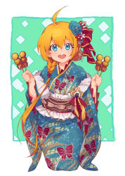 Rule 34 | 1girl, blush, highres, japanese clothes, kimono, orange hair, pecorine (princess connect!), princess connect!, prkn yb, tagme