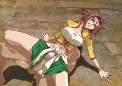 Rule 34 | 1girl, blue eyes, breasts, censored, circlet, clenched teeth, clothed female nude male, clothing aside, code geass, from above, girl on top, groin, jacket, jewelry, kouzuki kallen, kyabakurabakufu, large breasts, legs, lying on person, midriff, mosaic censoring, navel, necklace, nude, panties, panties aside, penis, pussy, red hair, sex, short hair, skirt, solo focus, spread legs, teeth, thighs, torso grab, underwear, vaginal