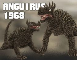 Rule 34 | anguirus, destroy all monsters, dinosaur, godzilla (series), kaiju itchokusen (monster straight line), kaijuu, monster, toho