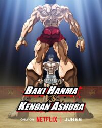 Rule 34 | 2boys, abs, ankleband, artist request, ass peek, bad link, baki hanma vs kengan ashura, black hair, brown hair, copyright request, crossover, faceoff, grappler baki, hanma baki, kengan (series), kengan ashura, kengan omega, male focus, messy hair, multiple boys, muscular, muscular male, netflix, official art, scar, scar on arm, scar on back, scar on shoulder, short hair, source request, strong, tall male, tokita ouma, topless male, veins, veiny arms, veiny crotch, veiny face, veiny neck, vs