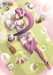 Rule 34 | 10s, 1girl, 2013, ahoge, alternate form, ass, back, candy, cd, creatures (company), dated, drawing, feet, food, from above, game freak, gen 1 pokemon, handheld game console, headphones, highres, legendary pokemon, long hair, long legs, lying, mega mewtwo y, mega pokemon, mew (pokemon), mewtwo, mythical pokemon, nintendo, nintendo 3ds, orange eyes, personification, pink hair, pokemon, pokemon xy, prehensile hair, purple hair, purple thighhighs, ryushin, skirt, smile, solo, spaghetti strap, thighhighs, very long hair