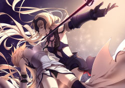 Rule 34 | 2girls, armor, armored dress, black panties, blonde hair, breasts, chain, dual persona, fate/apocrypha, fate/grand order, fate (series), gloves, jeanne d&#039;arc (fate), jeanne d&#039;arc (ruler) (fate), jeanne d&#039;arc (third ascension) (fate), jeanne d&#039;arc alter (avenger) (fate), jeanne d&#039;arc alter (avenger) (third ascension) (fate), jeanne d&#039;arc alter (fate), jh, long hair, multiple girls, panties, ruler (fate/grand order), skirt, smile, sword, underwear, weapon, yellow eyes