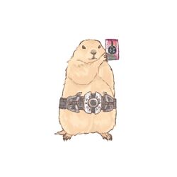 Rule 34 | animal focus, body fur, brown fur, card, check commentary, commentary request, decadriver, henshin pose, holding, holding card, kamen rider, kamen rider dcd, prairie dog, py0wwk, rider card, simple background, solo, tail, white background