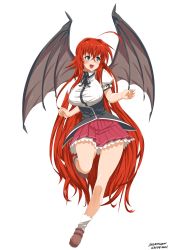 Rule 34 | 10s, 1girl, high school dxd, highres, red hair, rias gremory, solo, stormcow, wings