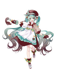 Rule 34 | 1girl, apron, aqua eyes, aqua hair, artist request, chef, chocolate, chocomint, full body, gloves, gradient hair, hatsune miku, lowres, multicolored hair, one leg raised, shoes, smile, source request, vocaloid