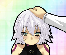 Rule 34 | 1boy, 1girl, bare shoulders, blush, fate/apocrypha, fate/grand order, fate (series), fujimaru ritsuka (male), green eyes, hand on another&#039;s head, head pat, headpat, jack the ripper (fate/apocrypha), matsudora124, scar, short hair, silver hair, solo focus