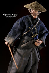 Rule 34 | bokken, daisho, figure, hakama, hakama skirt, hat, japanese clothes, katana, miyamoto musashi, samurai, skirt, straw hat, sword, weapon, wooden sword
