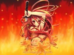 Rule 34 | fire, lowres, nude, red eyes, red hair, shakugan no shana, sword, tagme, weapon
