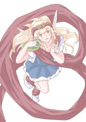 Rule 34 | 1990s (style), akazukin chacha, blonde hair, highres, jumping, magical princess, open mouth, tagme