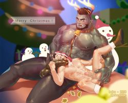 Rule 34 | 2boys, :q, abs, anal fingering, animal collar, animal costume, antlers, bara, beard, bell, blush, bulge, chest hair, christmas, collar, colored skin, completely nude, couple, cum, cum on body, cum on male, cum on pectorals, cum string, elec bobo, erection, facial hair, fangs, feet out of frame, fellatio, fingering, green skin, hat, horns, interspecies, lap pillow, large pectorals, large penis, licking, licking penis, male focus, mature male, merry christmas, monster boy, multiple boys, muscular, muscular male, neck bell, nipples, no male underwear, nude, open fly, oral, orc, original, pectorals, penis, pet play, pointy ears, reindeer antlers, reindeer costume, santa costume, santa hat, short hair, sitting, size difference, small penis, snowman, spread legs, stomach, thick eyebrows, thick thighs, thighs, tongue, tongue out, topless male, uncensored, undercut, veins, veiny penis, yaoi