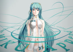 Rule 34 | 1girl, alternate costume, aqua eyes, aqua hair, breasts, hatsune miku, hatsune miku (append), highres, kirin404, large breasts, lips, long hair, md5 mismatch, navel, open clothes, open shirt, panties, realistic, shirt, solo, twintails, underwear, very long hair, vocaloid, vocaloid append