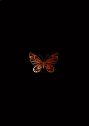 Rule 34 | benigyokuzui vol 10, black background, bug, butterfly, carnelian, dark, highres, insect, monochrome, no humans