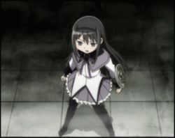 Rule 34 | 10s, akemi homura, ammunition, animated, animated gif, artillery, at4, bullet, cannon cartridge, long hair, lowres, mahou shoujo madoka magica, man-portable anti-tank systems, purple eyes, recoilless gun, rocket launcher, rpg, rpg-7, rpg (weapon), screencap, shell (projectile), weapon