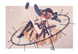 Rule 34 | 1girl, abigail williams (fate), abigail williams (second ascension) (fate), absurdres, asymmetrical legwear, black bow, black footwear, black hat, black panties, black thighhighs, blonde hair, bow, brown background, closed mouth, commentary request, fate/grand order, fate (series), glowing, glowing eyes, hat, hat bow, head tilt, heart, highres, key, keyhole, leg up, long hair, md5 mismatch, orange bow, oversized object, panties, parted bangs, red eyes, resolution mismatch, revealing clothes, shoe soles, shoes, single thighhigh, smile, solo, source larger, stuffed animal, stuffed toy, teddy bear, thighhighs, topless, two-tone background, underwear, uneven legwear, very long hair, wang man, white background, witch hat