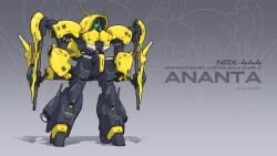 Rule 34 | absurdres, arms at sides, artist name, asshimar, beam rifle, chinese commentary, clenched hands, commentary request, energy gun, full body, green eyes, gundam, gundam build fighters, highres, mecha, mobile suit, no humans, one-eyed, original, redesign, robot, science fiction, sherman (egnk2525), solo, standing, thrusters, weapon, zeta gundam