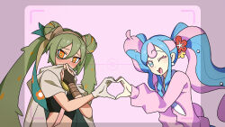 Rule 34 | 2girls, absurdres, creatures (company), fairy miku (project voltage), game freak, ground miku (project voltage), hatsune miku, highres, multiple girls, nintendo, pokemon, project voltage, vocaloid, yzj21333