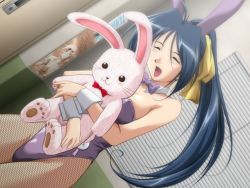 Rule 34 | blush, ecchi na bunny-san wa kirai?, happy, kugenuma ryo, long hair, stuffed animal, stuffed toy, yamane masahiro, zyx