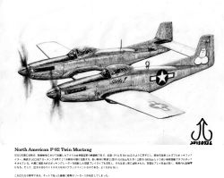 Rule 34 | aircraft, airplane, bad id, bad pixiv id, english text, f-82, flying, graphite (medium), greyscale, japanese text, machinery, military, military vehicle, monochrome, no humans, penis, propeller, teruo arima, text focus, traditional media, translation request, united states air force, vehicle, vehicle focus, weapon, wings