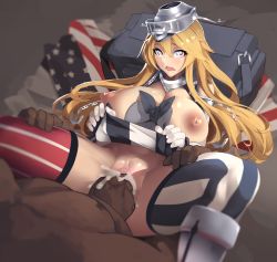 Rule 34 | + +, 10s, 1boy, 1girl, ahegao, american flag, american flag legwear, american flag panties, american flag print, bag, blonde hair, blue eyes, bottomless, breasts, breasts out, clothes lift, cowgirl position, cum, cum in pussy, ejaculation, hetero, highres, huge breasts, iowa (kancolle), kantai collection, large areolae, legs, long hair, lying, nipples, on back, open mouth, out of frame, oxykoma, panties, print panties, sex, skirt, skirt lift, solo focus, spread legs, star-shaped pupils, star (symbol), straddling, striped clothes, striped panties, striped thighhighs, symbol-shaped pupils, thighhighs, thighs, uncensored, underwear, vaginal, vertical-striped clothes, vertical-striped thighhighs