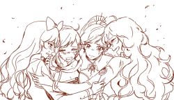 Rule 34 | 4girls, bad id, bad twitter id, blake belladonna, commentary request, crying, crying with eyes open, ecru, group hug, happy tears, hug, multiple girls, ruby rose, rwby, scar, scar across eye, scar on face, tears, weiss schnee, yang xiao long