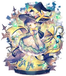 Rule 34 | 1girl, amenosaka nono, arms behind back, artist name, black hat, black ribbon, blue footwear, bow, bowtie, broom, dress, flower, frilled hat, frills, full body, gem, grey hair, halloween, hat, hat bow, hat flower, holding, holding broom, horns, lantern, looking at viewer, neck bell, original, pantyhose, print pantyhose, ribbon, short hair, solo, staff, sword, weapon, white bow, witch, witch hat, yellow bow, yellow bowtie, yellow eyes, yellow ribbon