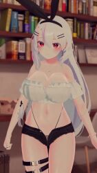 Rule 34 | 1girl, 3d, animated, bouncing breasts, breasts, highres, ibuki toko, large breasts, solo, tagme, thick thighs, thighs, video, vrchat