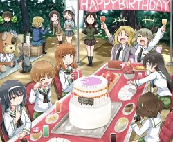 Rule 34 | +++, 6+girls, :d, :|, ?, ahoge, akiyama yukari, anchovy (girls und panzer), anglerfish, animal costume, ankle boots, anzio school uniform, arm around back, arm sling, arm up, asymmetrical bangs, bandages, bandaid, bear costume, birthday, birthday cake, black eyes, black footwear, black hair, black jacket, black neckwear, black ribbon, black skirt, black socks, blazer, blonde hair, blouse, blue eyes, blue hat, blue shirt, blue skirt, blue sweater, blunt bangs, boko (girls und panzer), boots, box, braid, brown eyes, brown hair, brown jacket, bush, cake, carrying, chair, chi-hatan military uniform, closed eyes, closed mouth, collared shirt, commentary, confused, constricted pupils, cup, dappled sunlight, darjeeling (girls und panzer), dated, disguise, dress shirt, drill hair, drinking glass, eating, emblem, english text, fish, food, frown, gift, girls und panzer, green hair, green jacket, green skirt, grey jacket, grey shirt, grey skirt, hair intakes, hair ribbon, hairband, happy, happy birthday, hat, hiding, highres, holding, holding cup, holding gift, holding instrument, instrument, isuzu hana, jacket, kantele, katyusha (girls und panzer), kay (girls und panzer), keizoku school uniform, kitayama miuki, knee boots, kuromorimine school uniform, laughing, leaning forward, light brown hair, loafers, long hair, long sleeves, looking at another, meat, messy hair, mika (girls und panzer), military, military uniform, miniskirt, multiple girls, music, neckerchief, necktie, nishi kinuyo, nishizumi maho, nishizumi miho, nonna (girls und panzer), one side up, onigiri, ooarai school uniform, open clothes, open jacket, open mouth, orange eyes, orange hair, outdoors, pantyhose, pasta, picnic, plate, playing instrument, pleated skirt, pointing, pointing up, pravda school uniform, red shirt, reizei mako, ribbon, saunders school uniform, school uniform, scuba tank, selection university military uniform, serafuku, shimada arisu, shirt, shoes, short hair, shoulder carry, siblings, sisters, sitting, skirt, sleeves rolled up, smile, socks, sparkle, squatting, st. gloriana&#039;s school uniform, standing, striped clothes, striped shirt, sunlight, sweatdrop, sweater, table, takebe saori, taking picture, teacup, tearing up, tears, translated, tree, turtleneck, twin braids, twin drills, twintails, uniform, v-neck, v-shaped eyebrows, vertical-striped clothes, vertical-striped shirt, white hairband, white shirt, wine glass, wing collar, wiping tears, wooden chair, yellow skirt