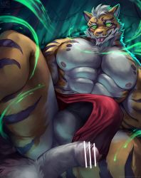 Rule 34 | 2boys, abs, animal ears, bar censor, bara, beige fur, blue eyes, bulge, censored, erection, erection under clothes, foreskin, furry, furry male, furry with furry, gyee, imminent anal, imminent penetration, large pectorals, lin hu (nekojishi), looking at viewer, male focus, multiple boys, muscular, muscular male, navel, nekojishi, nurinaki, orange fur, paid reward available, pectorals, penis, paid reward available, short hair, solo focus, stomach, thick thighs, thighs, tiger boy, tiger ears, tongue, tongue out, underwear, underwear only, yaoi