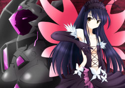 Rule 34 | 10s, 1girl, accel world, antenna hair, armor, bare shoulders, black hair, black lotus (accel world), brown eyes, bug, butterfly, butterfly wings, elbow gloves, gloves, insect, insect wings, kuroyukihime, long hair, navel, ranshin, spoilers, wings