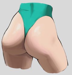 Rule 34 | 1girl, ass, ass focus, cammy white, capcom, head out of frame, highres, leotard, lower body, octavius dp, shiny skin, street fighter, street fighter ii (series), thong leotard