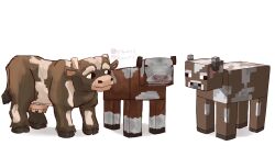 animal animal_focus cow_(minecraft) cow_horns highres horns instagram_logo instagram_username minecraft no_humans pepeart7 simple_background twitter_username twitter_x_logo udder white_background