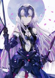 Rule 34 | 1girl, armor, armored dress, bad id, bad twitter id, black gloves, blonde hair, breasts, chain, dangmill, fate/grand order, fate (series), flag, gloves, headpiece, jeanne d&#039;arc (fate), jeanne d&#039;arc alter (avenger) (fate), jeanne d&#039;arc alter (avenger) (third ascension) (fate), jeanne d&#039;arc alter (fate), long hair, looking at viewer, smile, solo, sword, weapon, yellow eyes