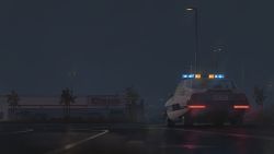 Rule 34 | bush, car, citroen, commentary request, highres, lamppost, license plate, light, motor vehicle, nature, night, night sky, no humans, original, outdoors, parking lot, police car, radio antenna, reflection, rudeko32, scenery, sky, tree, united states, vehicle focus