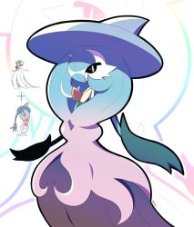 Rule 34 | artsy-rc, commentary, creatures (company), english commentary, game freak, gardevoir, gen 3 pokemon, gen 8 pokemon, hatterene, highres, looking at viewer, nintendo, pokemon, pokemon (creature), signature, solo, zoom layer
