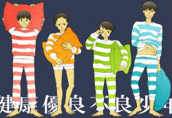 Rule 34 | 1980s (style), akira (manga), kai (akira), kaneda shoutarou (akira), oldschool, pajamas, pillow, retro artstyle, shima tetsuo, yamagata