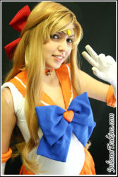 Rule 34 | aino minako, bishoujo senshi sailor moon, blonde hair, bow, cosplay, hair bow, photo (medium), sailor venus, tagme