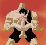 Rule 34 | 1boy, 1girl, all the way through, anal, animated, artist request, bouncing breasts, breasts, clenched teeth, clothed sex, cum, cum in ass, dragon ball, dragonball z, forced, held up, hetero, huge penis, inflation, large insertion, leg grab, legs, nipples, penis, pussy, rape, screaming, sex, size difference, source request, spopovich, spread legs, stomach bulge, teeth, testicles, torn clothes, uncensored, videl, video, video