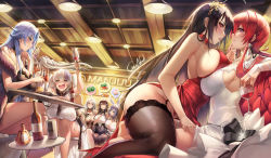 Rule 34 | 6+girls, azuma (azur lane), azuma (soft voice of spring) (azur lane), azur lane, babydoll, beer can, black babydoll, blush, breasts, can, character request, cleavage, closed mouth, commentary, dress, drink can, english commentary, formidable (azur lane), formidable (timeless classics) (azur lane), gainoob, hair between eyes, indoors, looking at viewer, manjuu (azur lane), monarch (azur lane), monarch (white warrick) (azur lane), multiple girls, new jersey (azur lane), new jersey (snow-white ceremony) (azur lane), open mouth, parted lips, sideboob, sidelocks, sitting, smile, sovetskaya belorussiya (azur lane), sovetskaya belorussiya (relaxation stratagem) (azur lane), standing, taihou (azur lane), taihou (forbidden feast) (azur lane), thighs, wedding dress, yuri