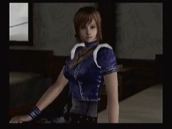 Rule 34 | 1boy, 1girl, 3d, animated, animated gif, ass, bed, belt, breasts, brown hair, capcom, cleavage, crawling, gene (god hand), god hand, large breasts, olivia (god hand), shirt, short hair, skirt